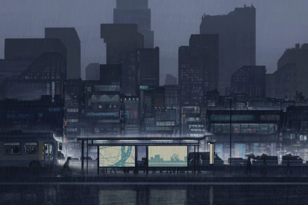雨夜街景 5077x2885