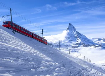  阿尔卑斯山 雪 山脉 马特宏峰 风景 云 冬天 自然  电脑壁纸 4K壁纸  3840x2160
