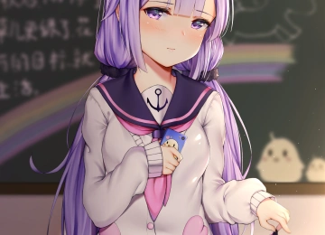 超短裙 动漫女孩 动漫 蔚蓝巷 独角兽 手机壁纸 4K壁纸  4134x5846