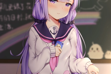 超短裙 动漫女孩 动漫 蔚蓝巷 独角兽 手机壁纸 4K壁纸 4134x5846
