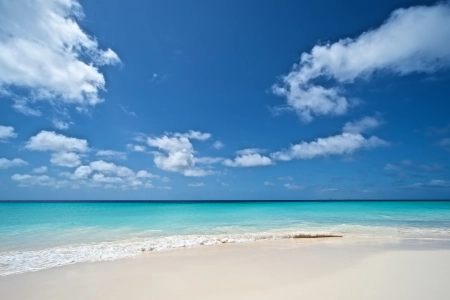 海滩 云 海 热带 蓝色 地平线 天空 户外  电脑壁纸 4K壁纸 5120x2880