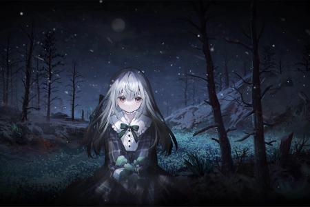 若叶睦 森林 夜晚 动漫 少女 4k壁纸 4K壁纸 3840x2160