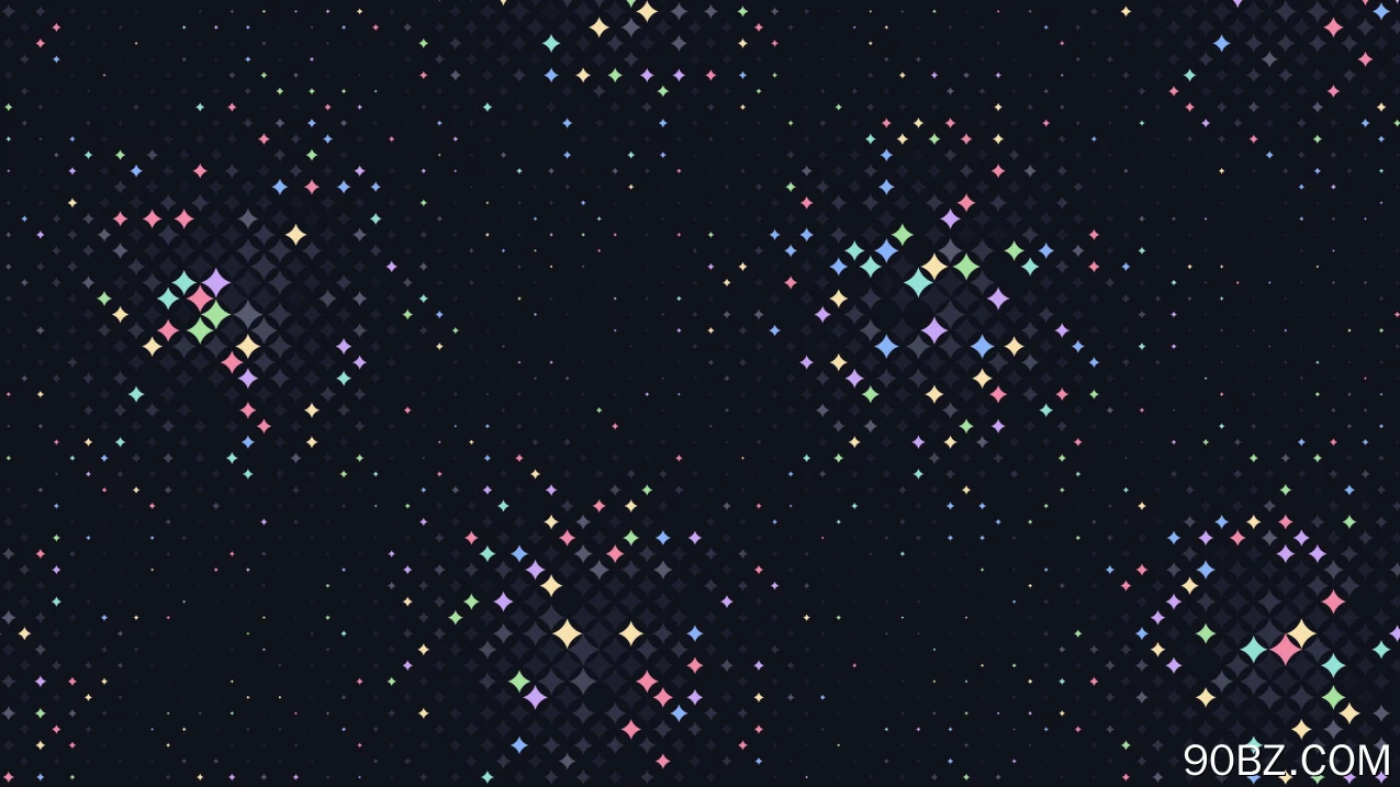 深色 彩色 抽象 星形 极简主义 简单背景 4K壁纸