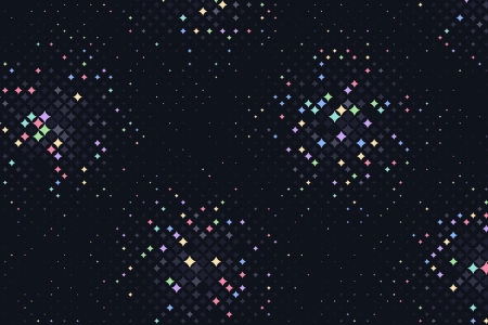 深色 彩色 抽象 星形 极简主义 简单背景 4K壁纸 3840x2160