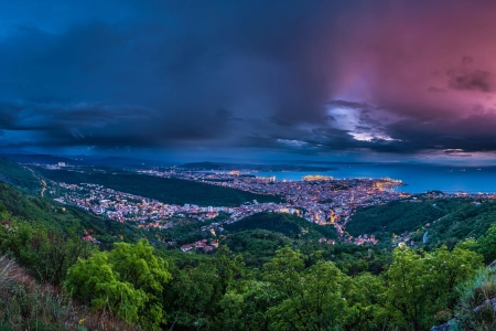 海滨城市夜景 8838x4972