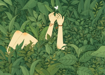 腿 蝴蝶 手臂 手镯 草 叶子 4K壁纸  3840x2507