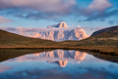 自然 景观 山 云 天空 领域 倒影 4K壁纸 6000x4000
