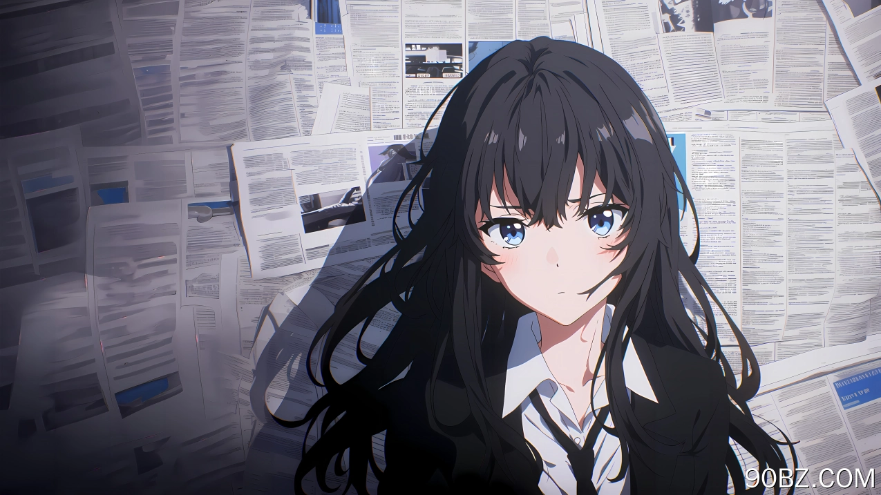 雪乃 报纸墙 4k壁纸 动漫 女孩 美女 4K壁纸