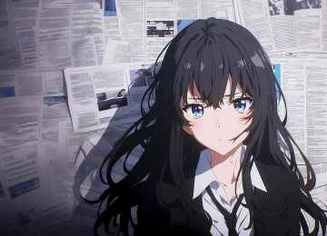 雪乃 报纸墙 4k壁纸 动漫 女孩 美女 4K壁纸  3840x2160