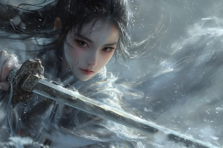 永劫无间 顾清寒 长剑 长发 仙侠 4K壁纸 3840x2160