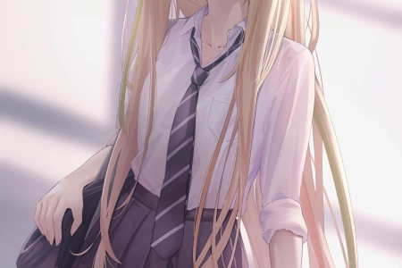 金发 动漫 动漫女孩 AI艺术 插图 面具 手机壁纸 4K壁纸 4338x7016