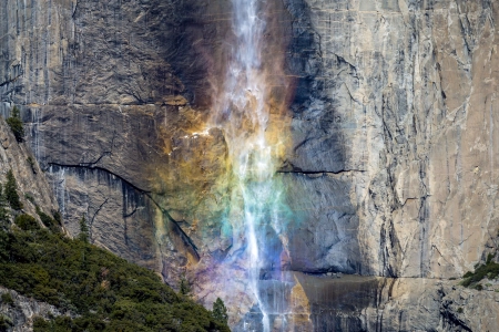 约塞米蒂落,位于塞里雅兰瀑布,壁纸,5120x2880 5120x2880