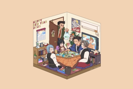 王牌律师 电子 游戏 男孩 女孩 动漫 棋盘 桌子 极简主义 新年 简单背景 书籍 日历 电视 4K壁纸 3840x2160