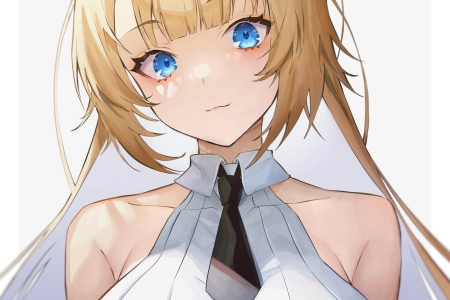 卡比 金发 蓝眼睛 动漫 女孩 蔚蓝小巷 兔耳朵 手机壁纸 4K壁纸 4330x5774