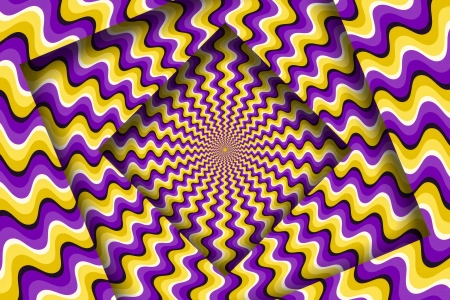 视错觉 抽象 波浪 黄色 紫色 迷幻 方形 充满活力 幻象 4K壁纸 4000x2666