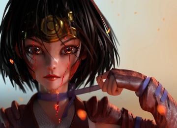 深色头发 短发 飞猫 动漫 动漫女孩  4K壁纸  3840x2160