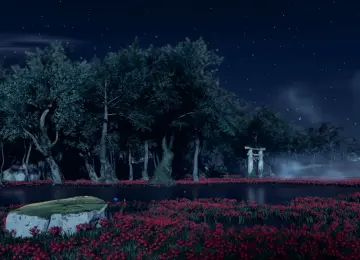 风景 花园 对岛 幽灵 弱光 数字 艺术 4K壁纸  4627x2603