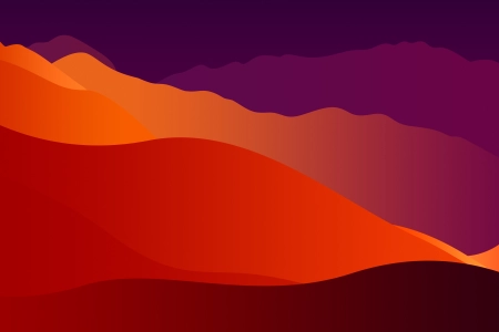 山景 矢量艺术 极简主义  4K壁纸 5120x2880