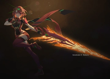 奇幻女孩 红眼 女人 女孩 剑 动漫 奇幻艺术 游戏CG 4K壁纸  5253x3000