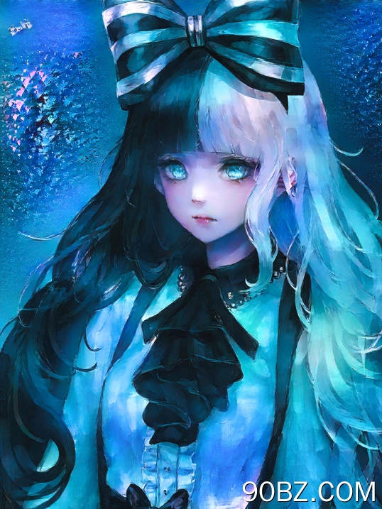  人物 多色头发 动漫 女孩 艺术 艺术 AI艺术  手机壁纸 4K壁纸