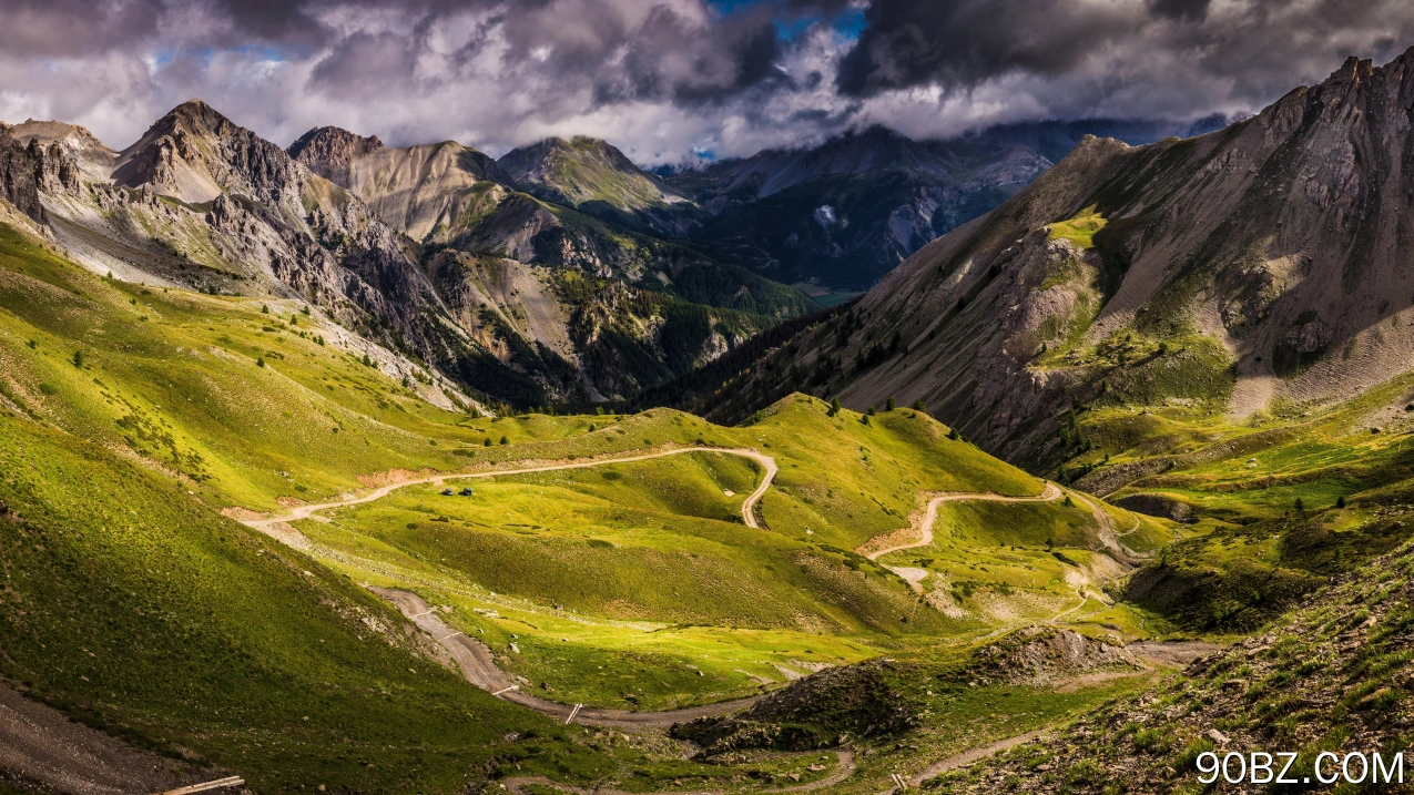自然 风景 山脉 天空 云 道路  4K壁纸