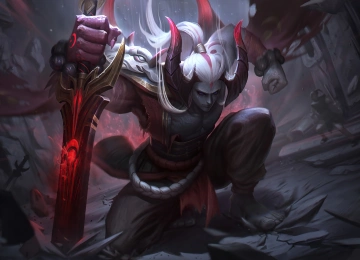 英雄联盟 魔眼 电子游戏 恶魔 暴动游戏 血月 游戏 奇幻艺术 4K壁纸  3840x2160