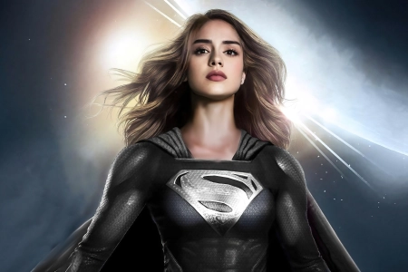 萨莎·卡莱supergirl,女超人,艺术,超级英雄,乳胶衣,壁纸,3840x2160 3840x2160