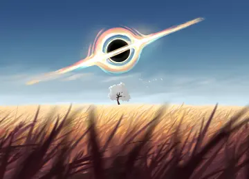 小麦 黑洞 数字艺术 电脑壁纸 4K壁纸  3840x2160