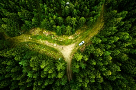 无人机 风景 自然 鸟瞰 森林 绿色 电脑壁纸 4K壁纸 3992x2242