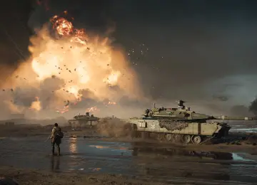 战场 电子游戏 坦克 战争 爆炸 绘画 电脑壁纸 4K壁纸  3840x2160