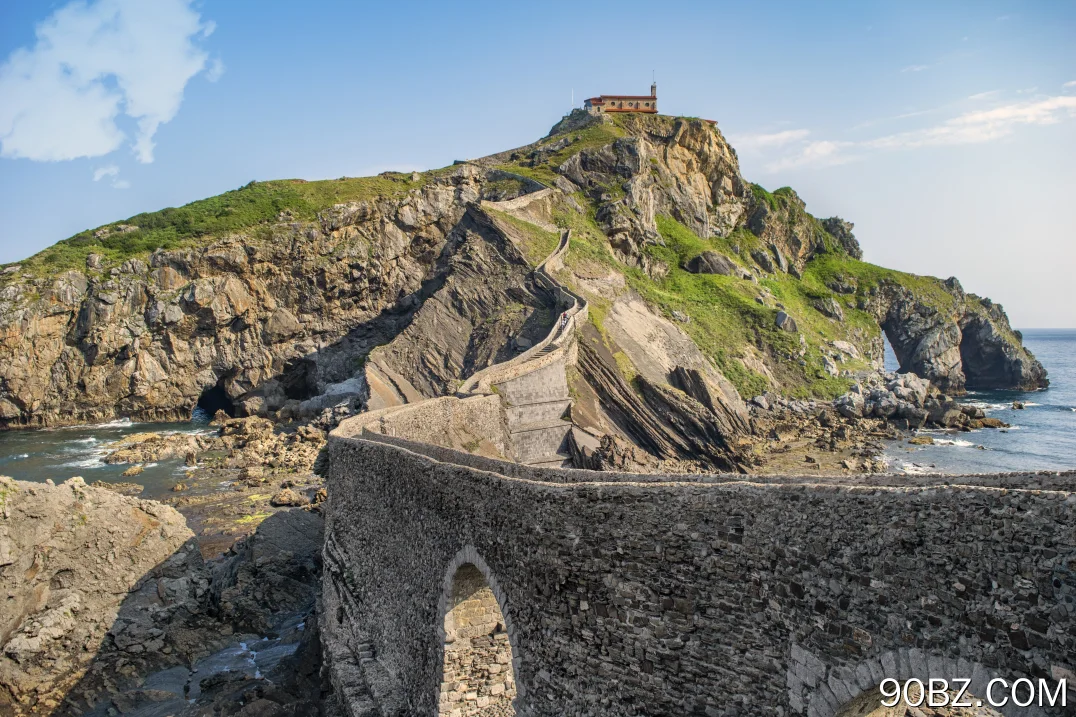 风景 自然 建筑 水 海景 古桥 岩石 大海 电脑壁纸 4K壁纸