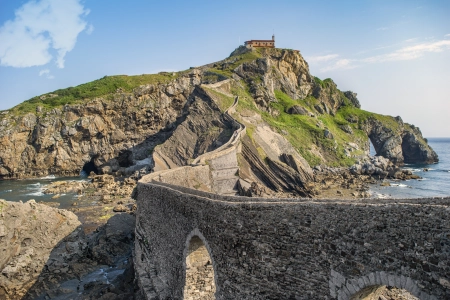 风景 自然 建筑 水 海景 古桥 岩石 大海 电脑壁纸 4K壁纸 6000x4000