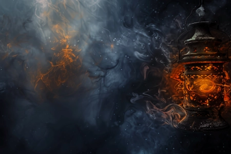 烟 灯 人工智能艺术 电脑壁纸 4K壁纸 3840x2160
