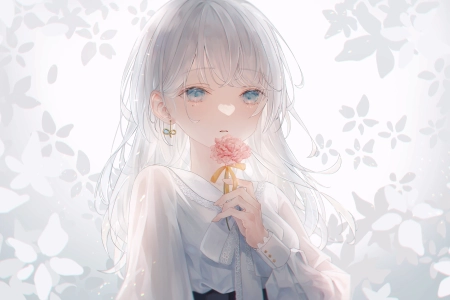 白色的头发 动漫 动漫女孩 电脑壁纸 4K壁纸 3840x2161
