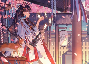 脸部 侧面 幻想女孩 深色头发 长发 传统服装 幻想艺术 电脑壁纸 4K壁纸  3840x2160
