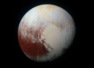 冥王星 空间 地平线 极简主义 AI艺术 合成 空间艺术 4K壁纸  3840x2160