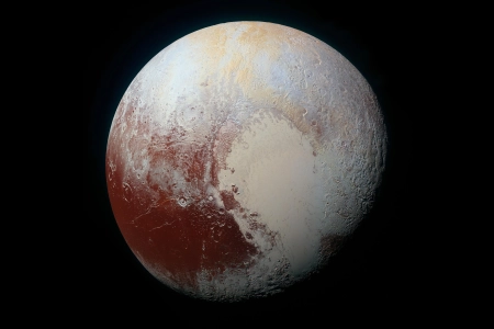 冥王星 空间 地平线 极简主义 AI艺术 合成 空间艺术 4K壁纸 3840x2160