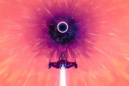 科幻小说 飞船 宇宙飞船 虫洞 太空 运动 4K壁纸 3840x2160