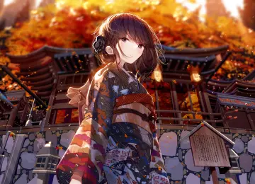 原创人物 阿莎 站立 动漫 动漫女孩 和服 新年 电脑壁纸 4K壁纸  3840x2160
