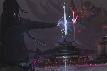 绪方 武士 4K壁纸 5600x2971