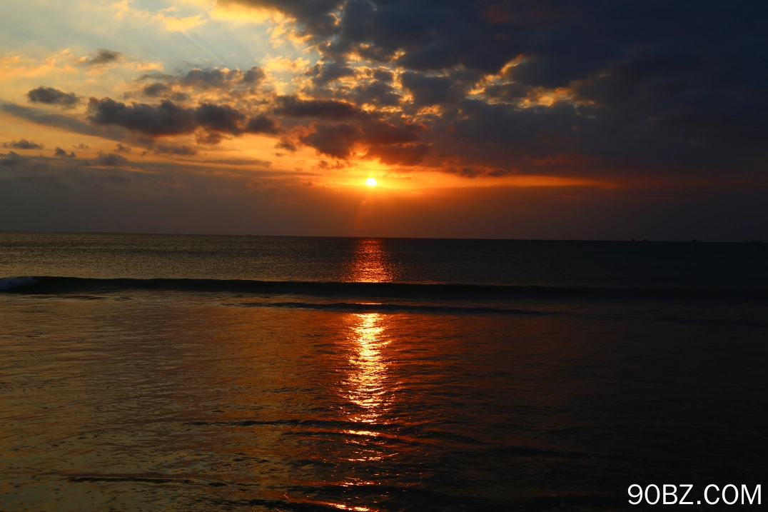 大海 日落 云彩 海边 沙滩  电脑壁纸 4K壁纸