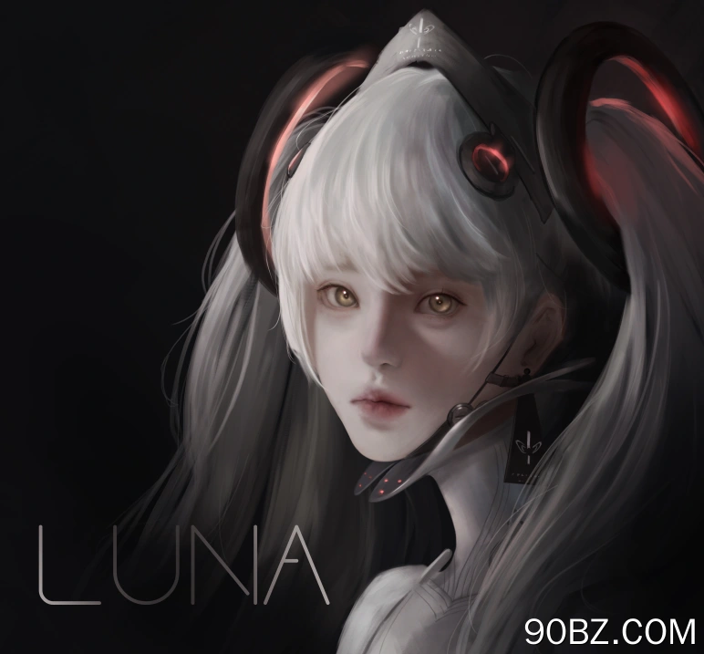 幻想女孩 女人 公园  白发 插图 AI艺术 素描 4K壁纸