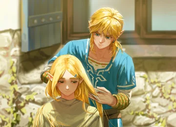 塞尔达 长发 金发 电子游戏 动漫男孩 动漫女孩 兽耳 阳光 理发 传奇  4K壁纸  4000x2530