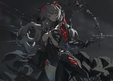原创 人物 动漫 女孩 AI艺术 插图 灰发 4K壁纸  5335x3000