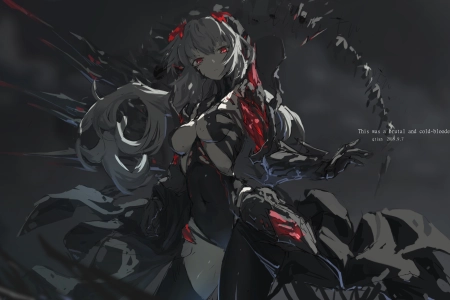 原创 人物 动漫 女孩 AI艺术 插图 灰发 4K壁纸 5335x3000