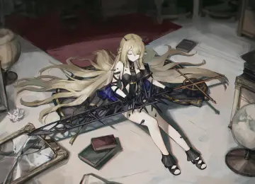 美眉 金发 长发 动漫 女孩 炼金术 明星 武器 4K壁纸  4912x3473