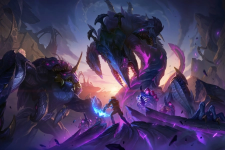 生物 电子游戏 数字艺术 英雄联盟 混乱 先驱 阳光 云 爪子 天空 尖头牙齿 外星人 4K壁纸 3840x2160