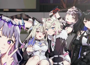 长发 微笑 头发 猫女孩  动漫女孩 角 蝴蝶结 领子 耳机 戒指 猫耳  电脑壁纸 4K壁纸  3840x2160