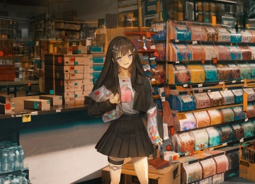 动漫 女孩 人像 手机壁纸 4K壁纸  5000x7073