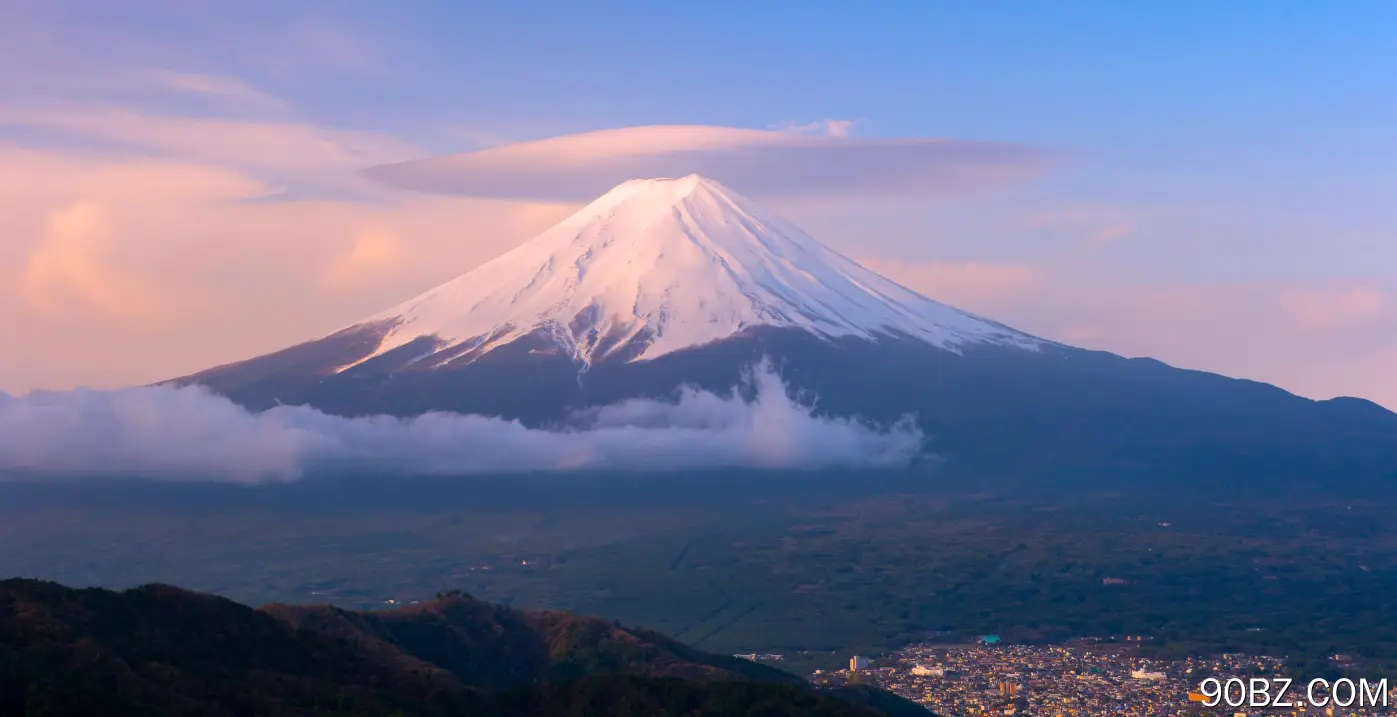 富士山雪景